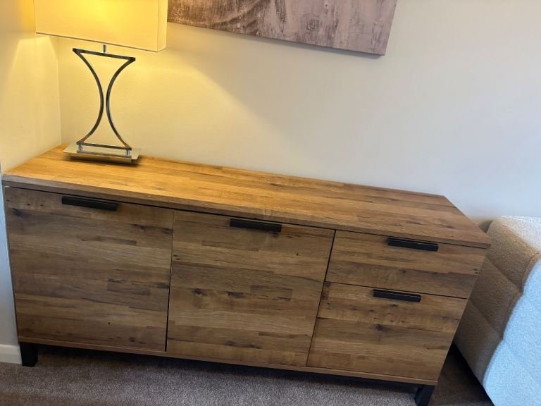 NEXT Dark Bronx Oak Effect Sideboard