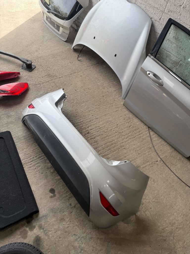 Ford Fiesta Mk7 Rear Bumper Silver 09 - 17 