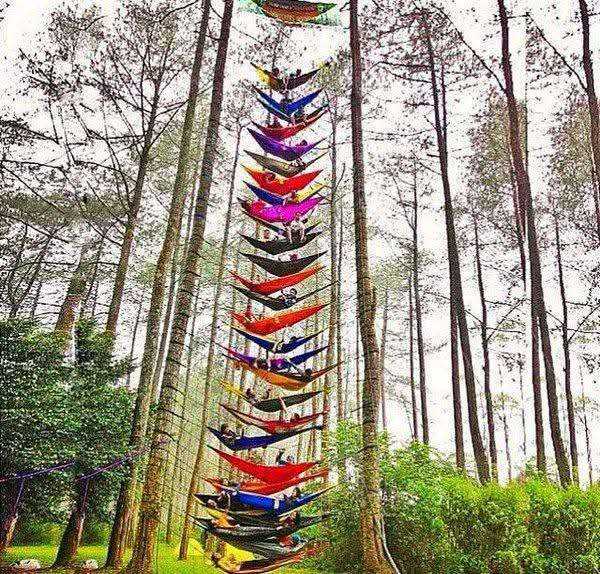 New Camping Hammock – Multicoloured, Never Used