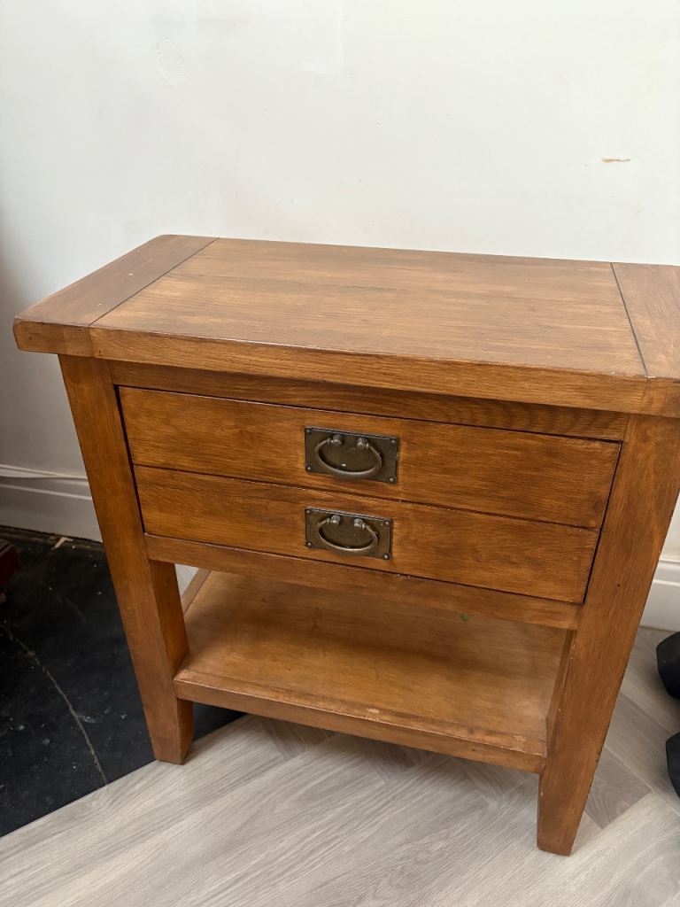 Solid oak side unit