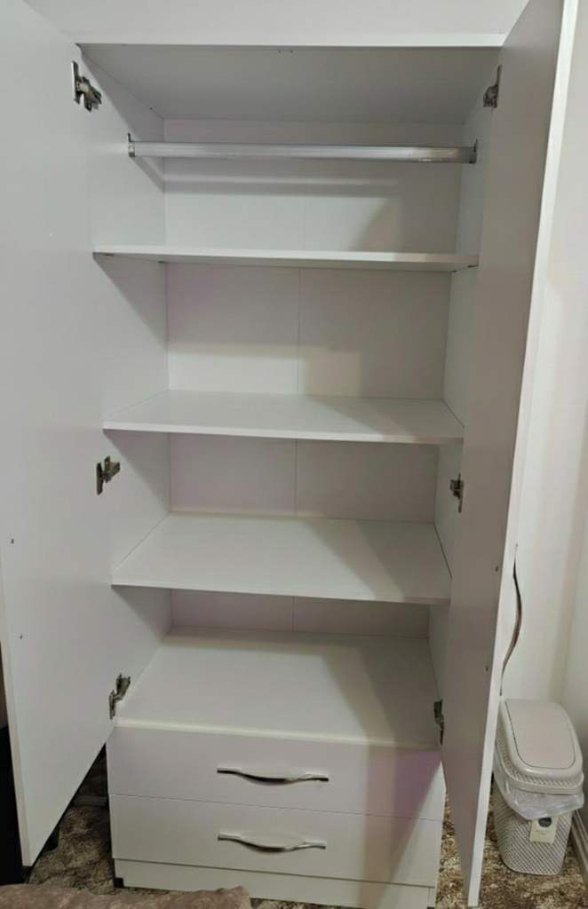 IKEA PAX 2 Door Wardrobe with Shelves For Sale 