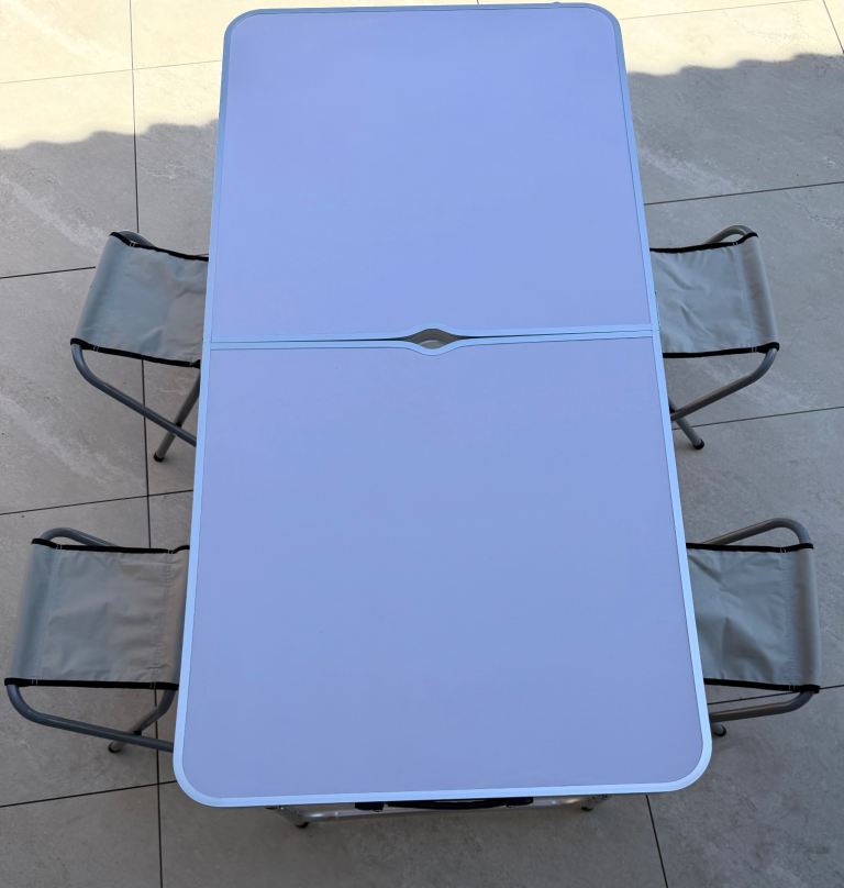 4ft Camping / picnic table - foldable with stools