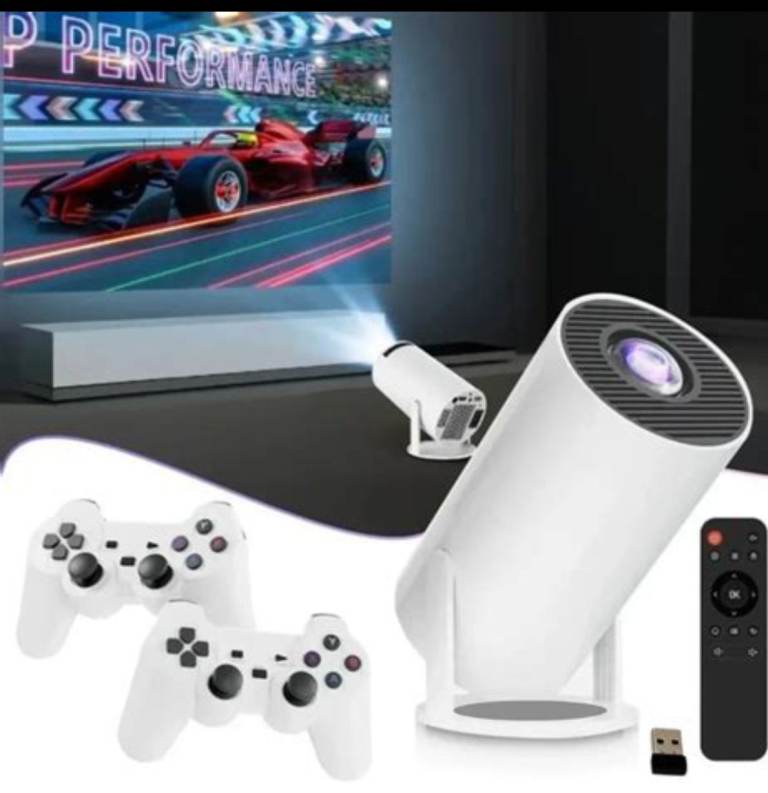 Mini Gaming Projector perfect for movies, YouTube, Netflix (SD) and retro gaming.
