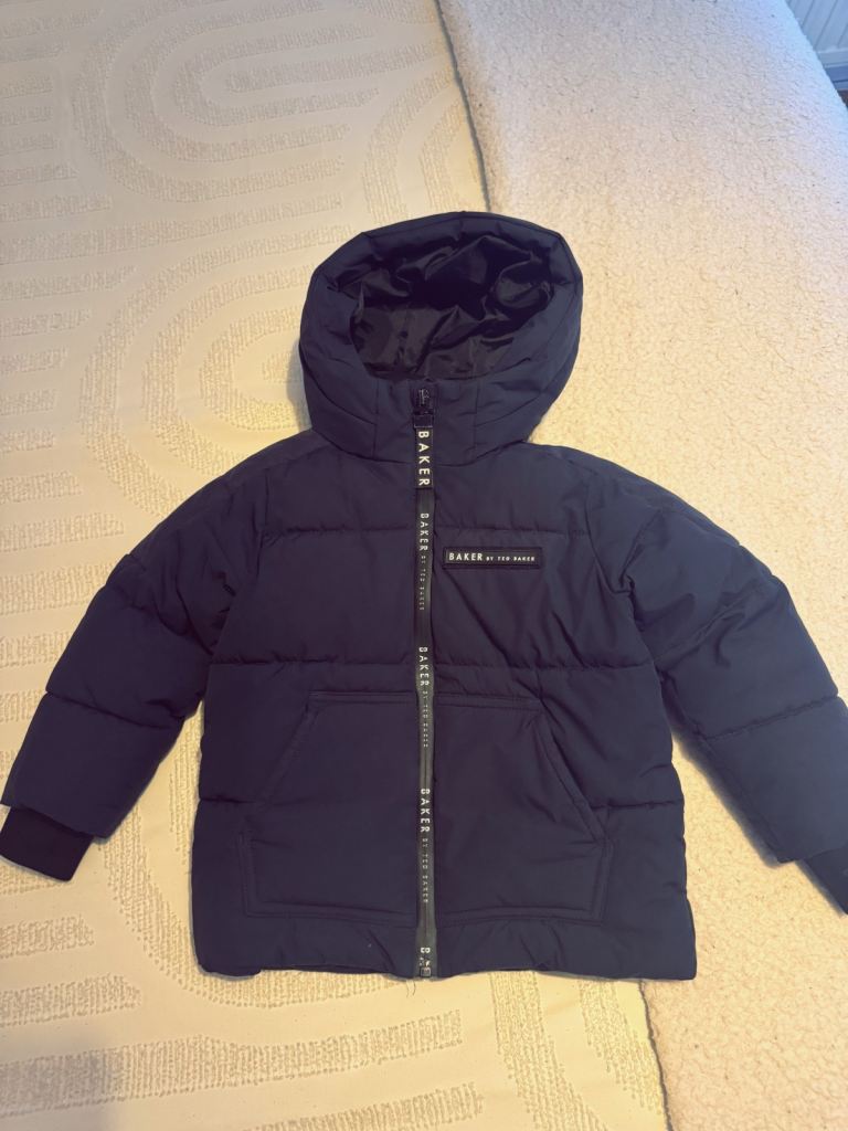 Infant Boys Navy Ted Baker Winter Coat 