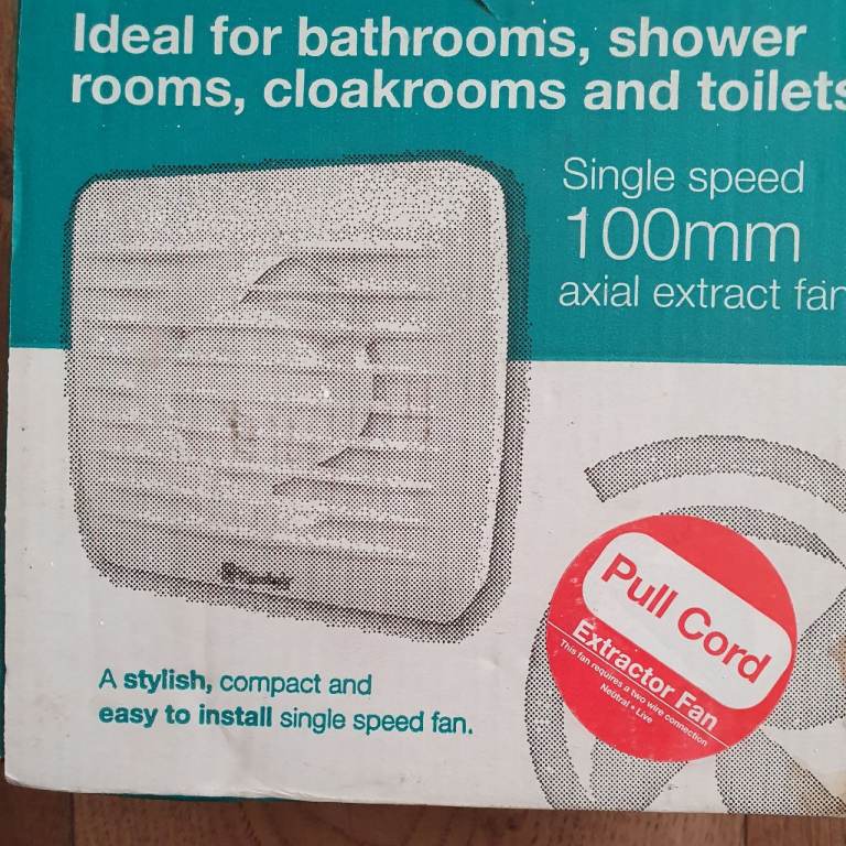 Bathroom Extractor fan Xpelair (boxed brand new)