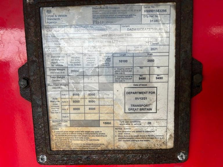 WEIGHTLIFTER ALUMINIUM TIPPING TRAILER 2021 – C563802