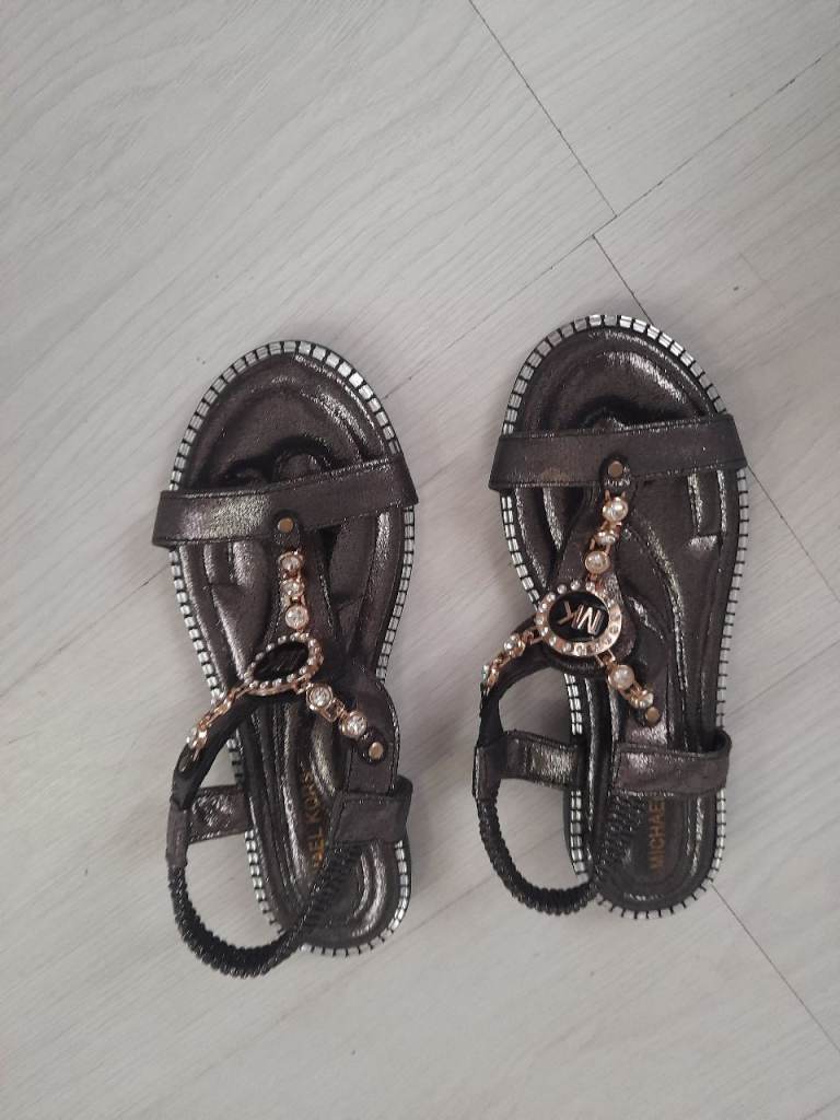 Mk black sandals