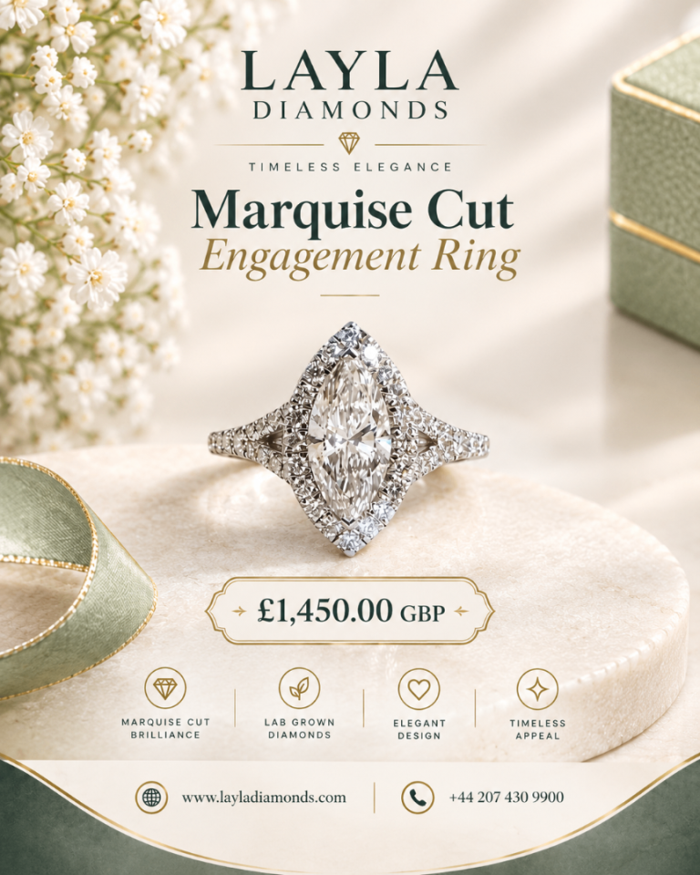 Marquise Cut Engagement Ring: Elegant Luxury | Layla Diamonds