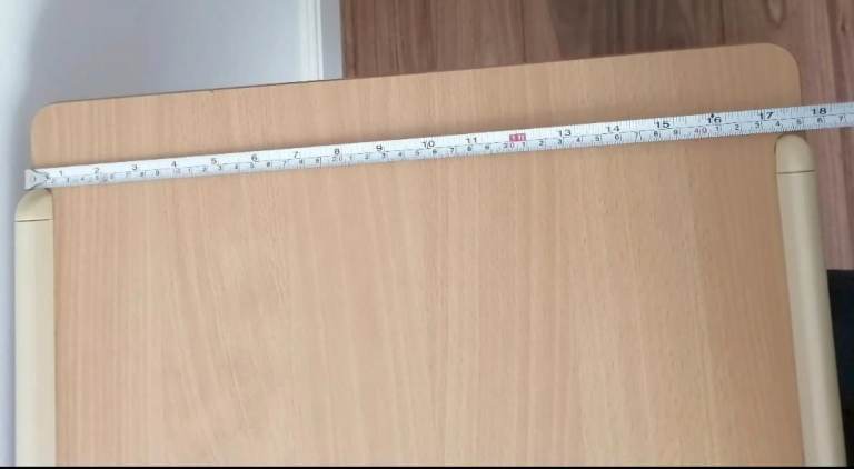 4 wheels adjustable height side table