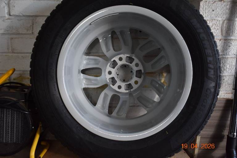 BMW X3 F25 refurbished alloy wheels with new Michelin Cross climate 2 tyres