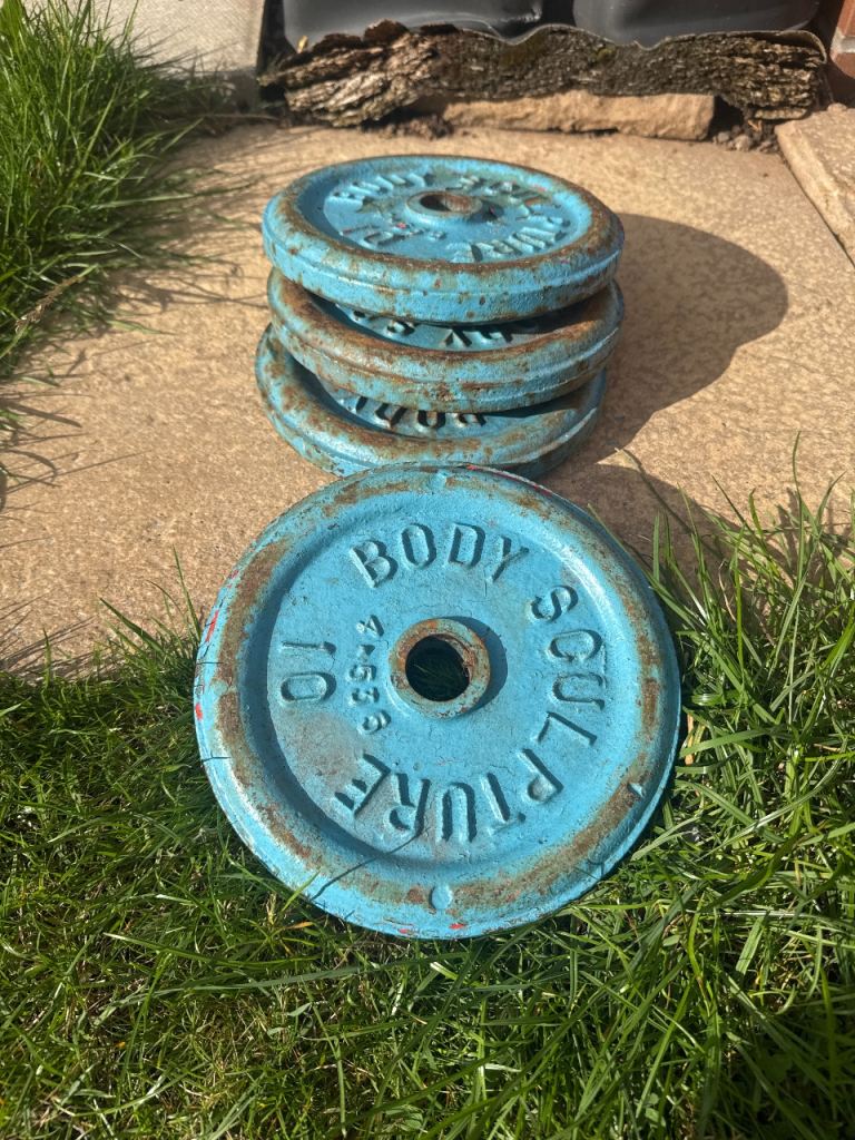 18kg Cast iron Body Sculpture weights (4.5kg x 4) 