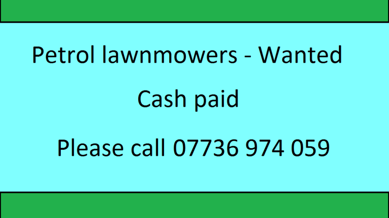 *Lawnmowers Wanted* - All conditions welcome - Free collection *Cash paid *