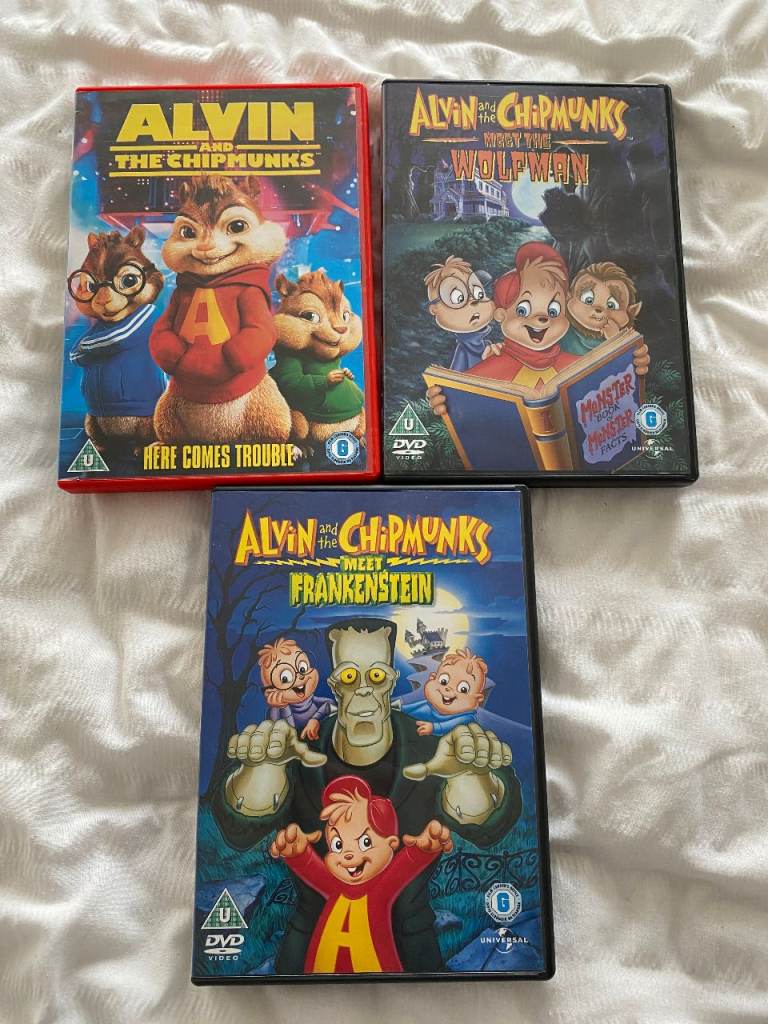 3 x  Alvin & Chipmunks DVD's all good condition