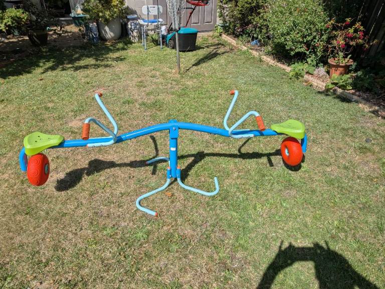 Kids See-Saw in Good Condition – Blue and Green