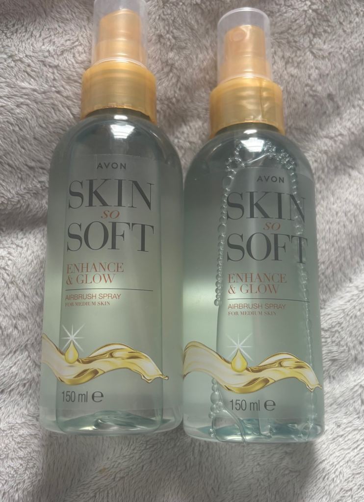 New 2 x Avon Skin So Soft Enhancing Glow Airbrush spray £3.00 Each