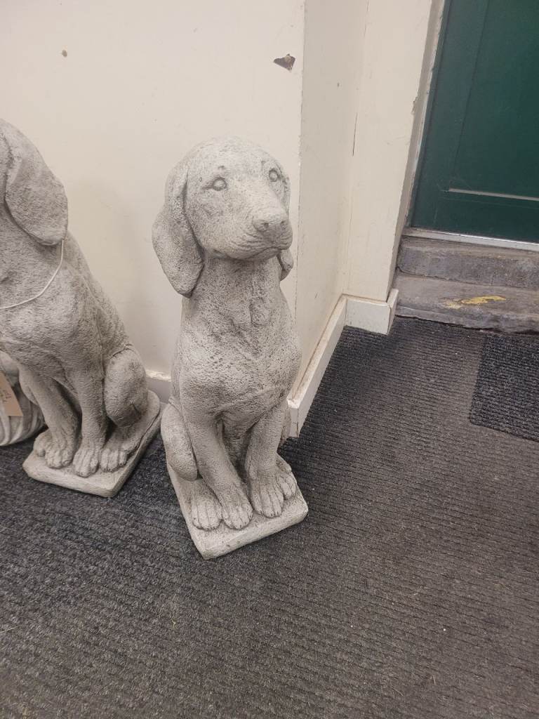 Large dog garden ornament 