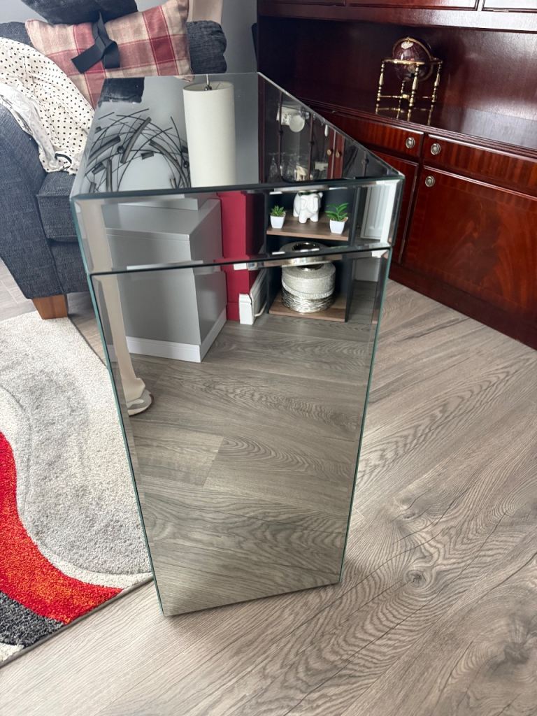 Mirrored console table