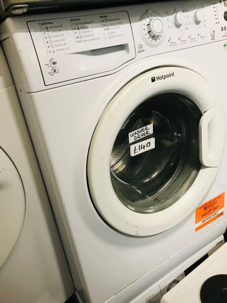 🚚 hotpoint 8KG wash 6KG dry washer dryer can deliver £140