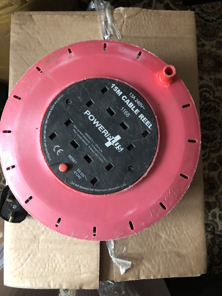 15 meters cable reel for £10