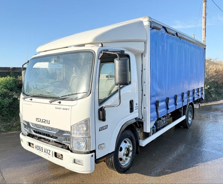 2020 ISUZU FORWARD N75.190 CURTAINSIDER ROLLER SHUTTER 7.5T AIRCON 3 SEAT EURO-6