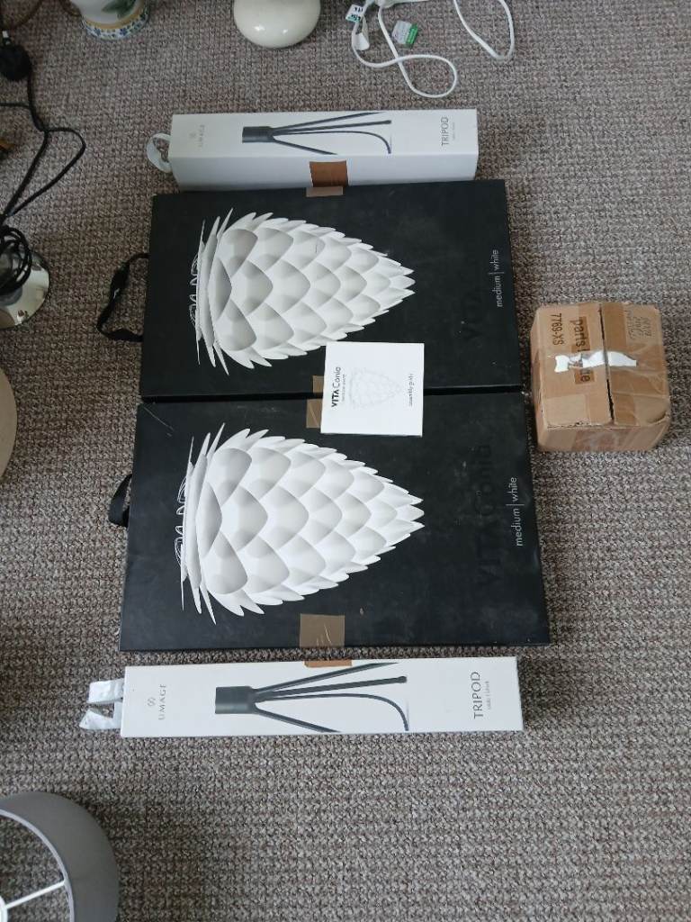 New Vita Copenhagen Eos Feather Lampshade – White | in Blandford Forum ...