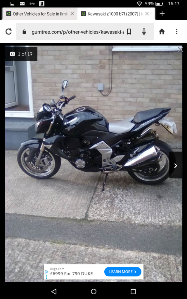 Kawasaki, Z, 2007, 1000 (cc)