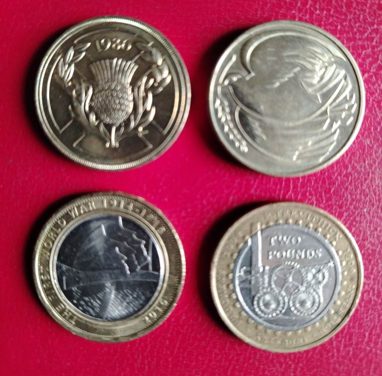 Collectable £2 Coins x 4 - kemnay
