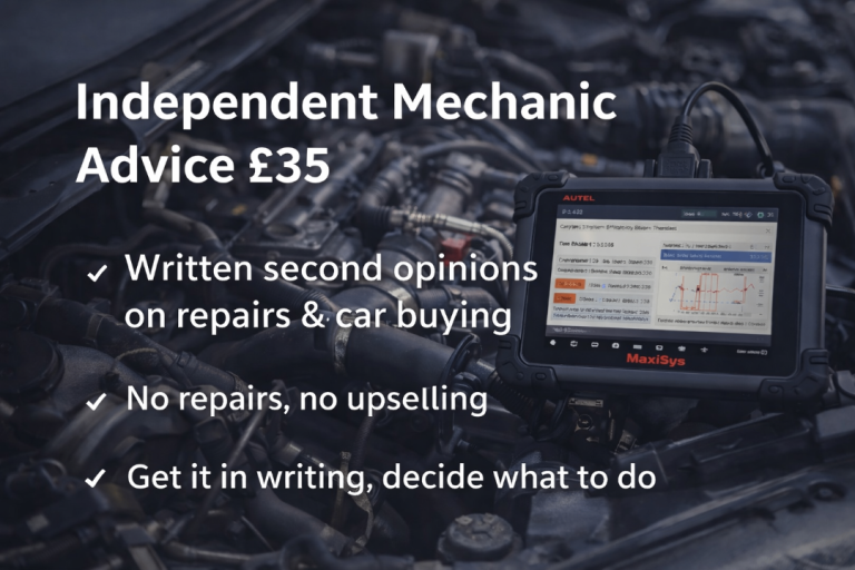 Independent Mechanic Second Opinion – £35