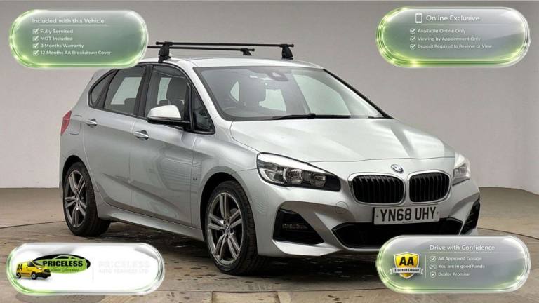 2018 68 BMW 2 SERIES ACTIVE TOURER 1.5 218I M SPORT MPV 5DR PETROL MANUAL EURO 6