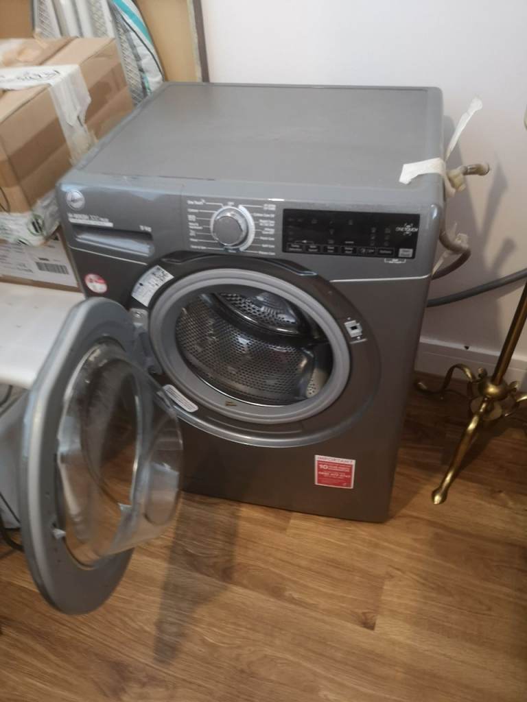 Hoover H-WASH 300 LITE 9kg Washing Machine – Grey, Good Condition