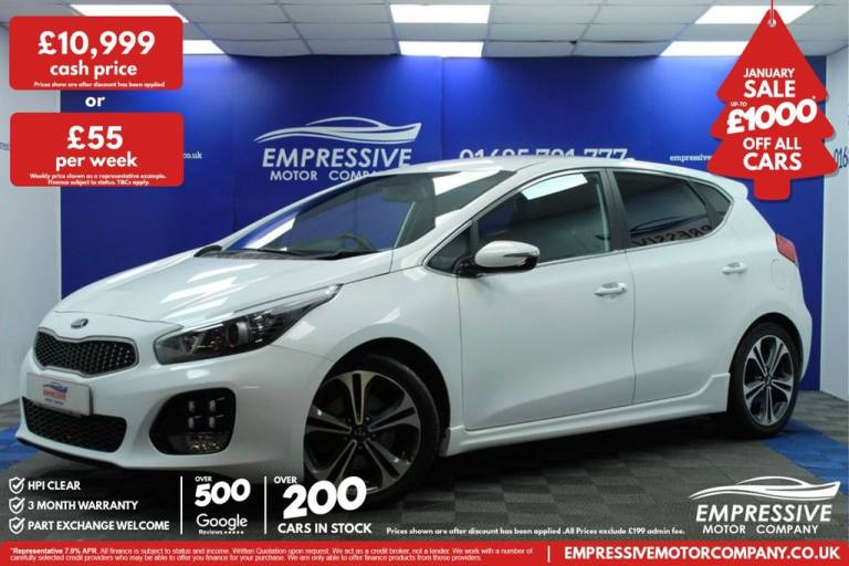 2018 18 KIA CEED 1.0 T-GDI GT-LINE HATCHBACK 5DR PETROL MANUAL EURO 6 (S/S) (118