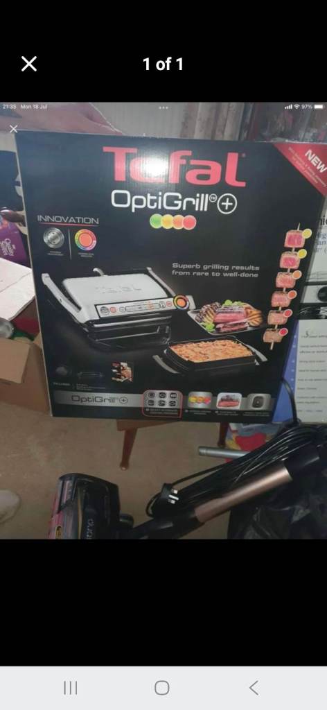 Tefal OptiGrill+ Electric Grill – Brand New
