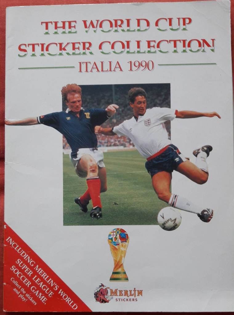 Merlin Italia 90 Football FIFA World Cup Sticker Collection Blank Album – post or collect