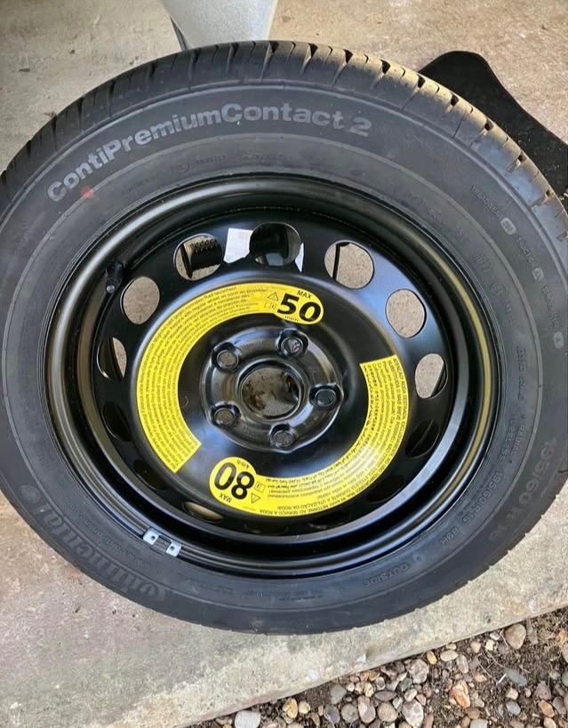 Skoda Yeti spare wheel