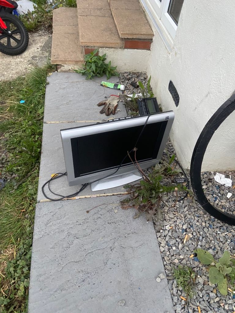 Silver Flat Screen TV - Fair Condition, Spares or Repair