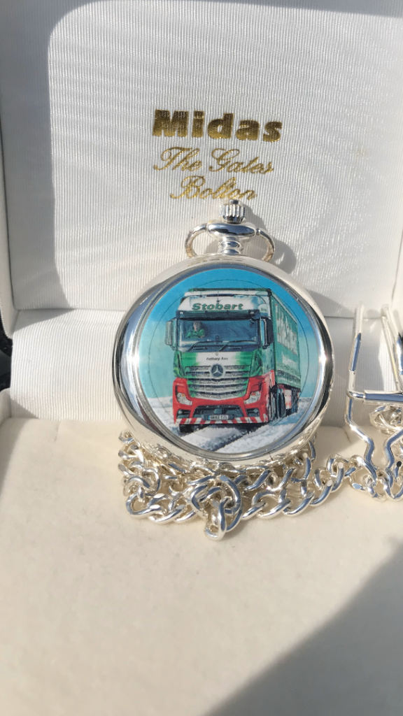 Limited edition ‘Eddie Stobart’ mechanical wind up collectable pocket fob watch Exc cond.