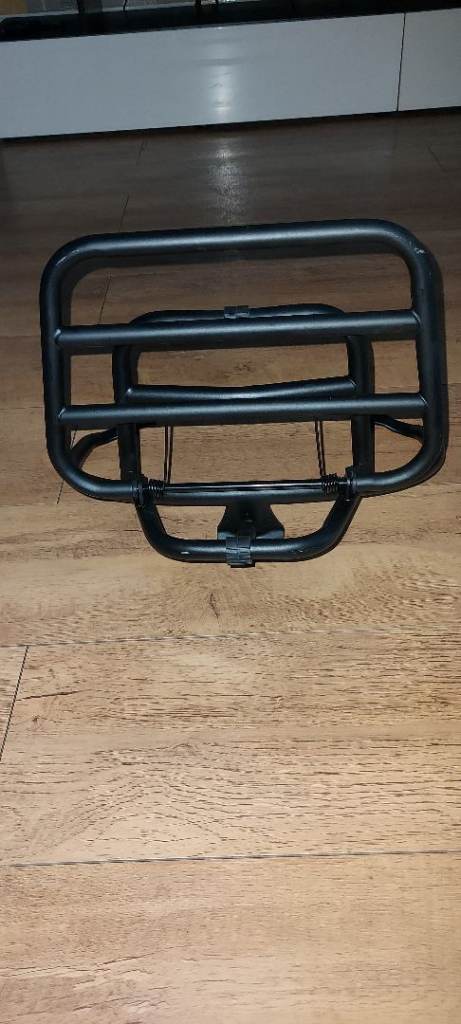 NEW, VESPA PRIMAVERA SPRINT REAR FOLDING RACK CARRIER- BLACK