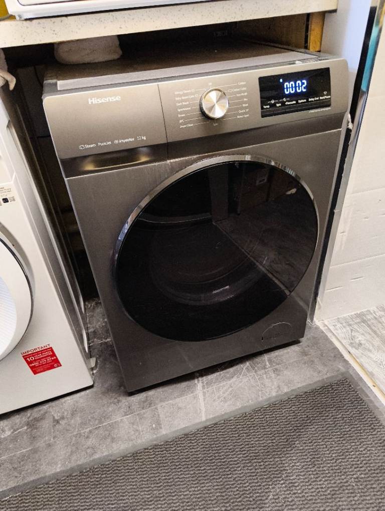 Large 12kg hisense washing machine 