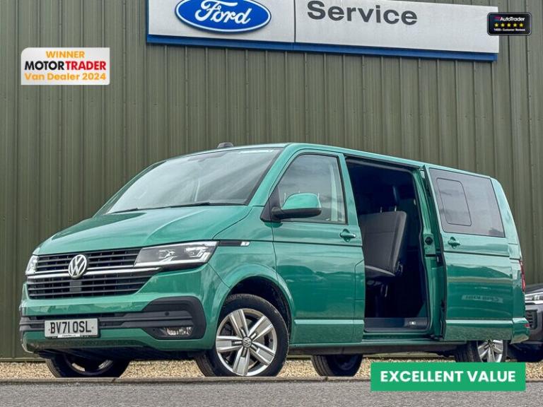 2021 Volkswagen Transporter AUTO Crew Cab LWB L2H1 T32 Tdi Kombi Highline Air Con Cam EURO 6 NO V...