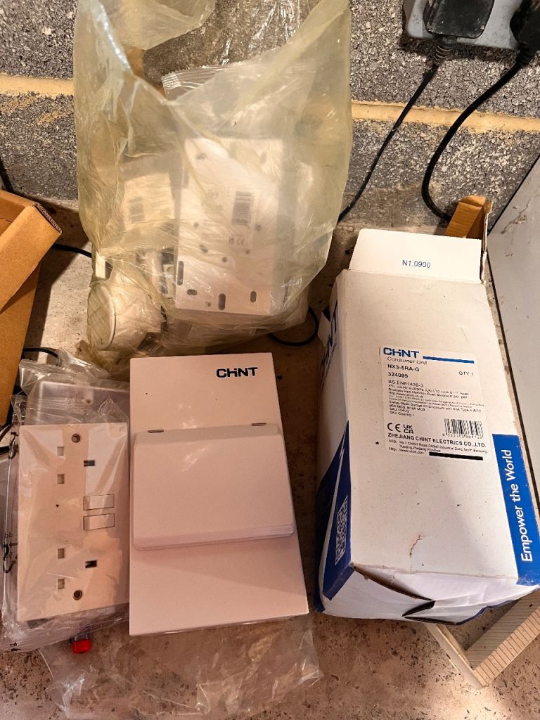 Chint Garage Unit & Electrical Fittings - New, Unused