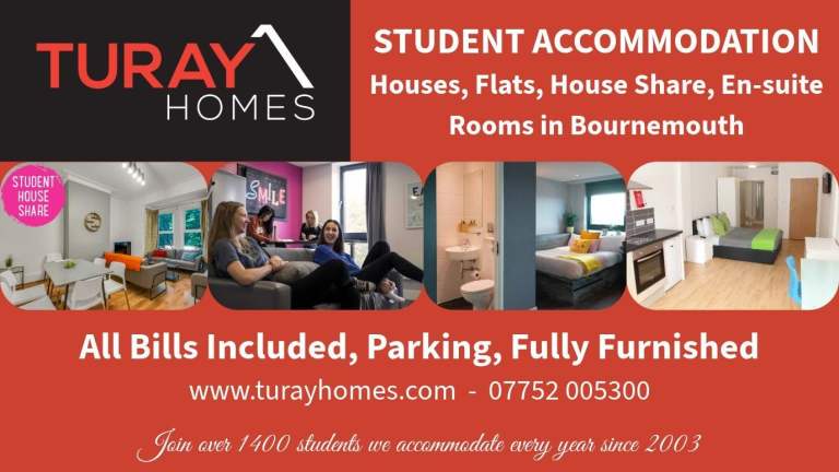 STUDENTS!!! MODERN ONE BEDROOM FLAT IN BOURNEMOUTH TOWN CENTRE