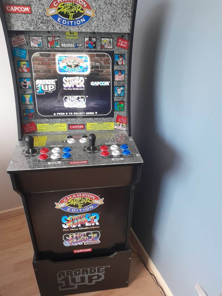 Street Fighter 2 Champion Edition Arcade Machine With Riser