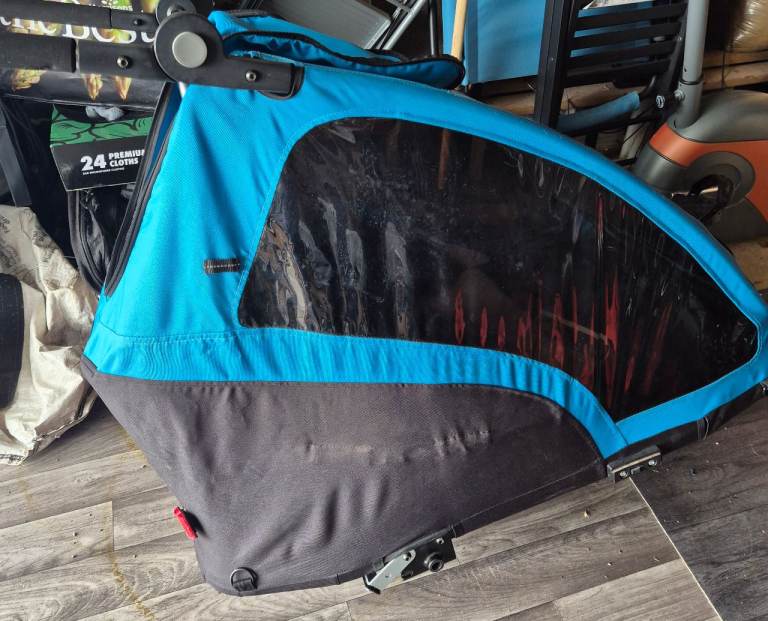 Halfords advanced double bike trailer 