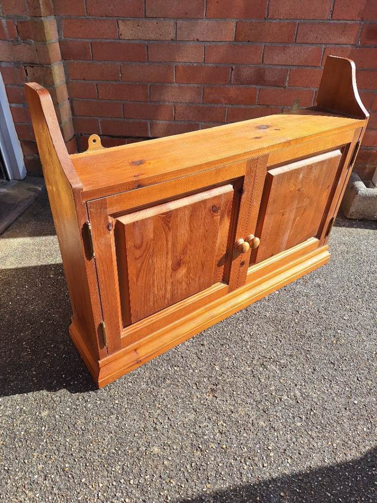 Wooden Wall & Corner Cupboard
