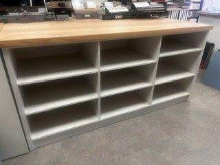 Shelving units for display and wrapping