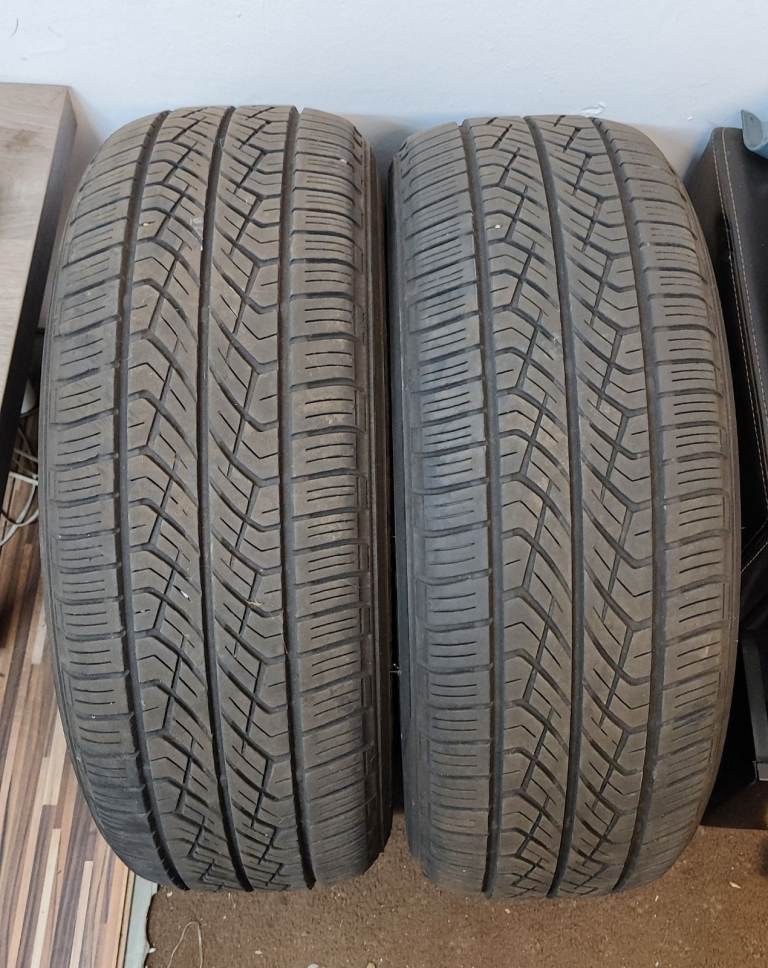 2 x 225/55/17 VR Yokohama Geolander G95 Tyres Used
