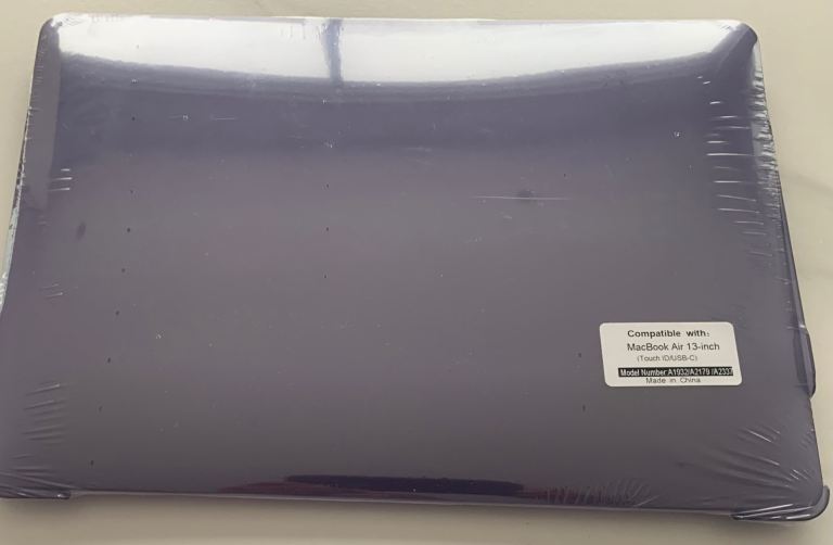 image for Macbook Air 13’ cover  Ultra-Thin Natural Hard Shell Cover for MacBook Air 13 inch Case, lilac