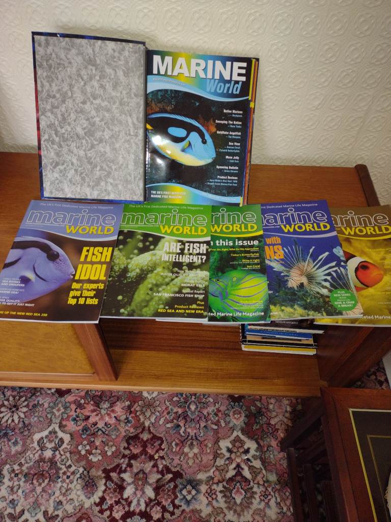Books on tropical marine fish and koi carp