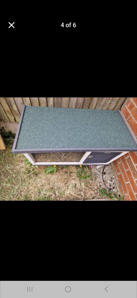 Large Rabbit Hutch Wooden Outdoor Cage Good Condition