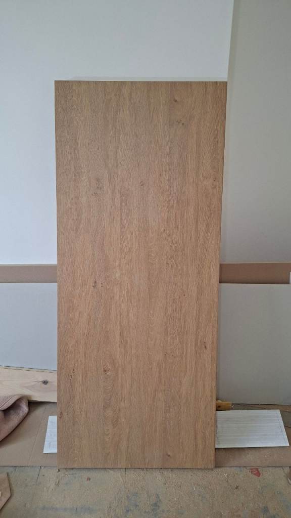 Oak effect laminate worktop